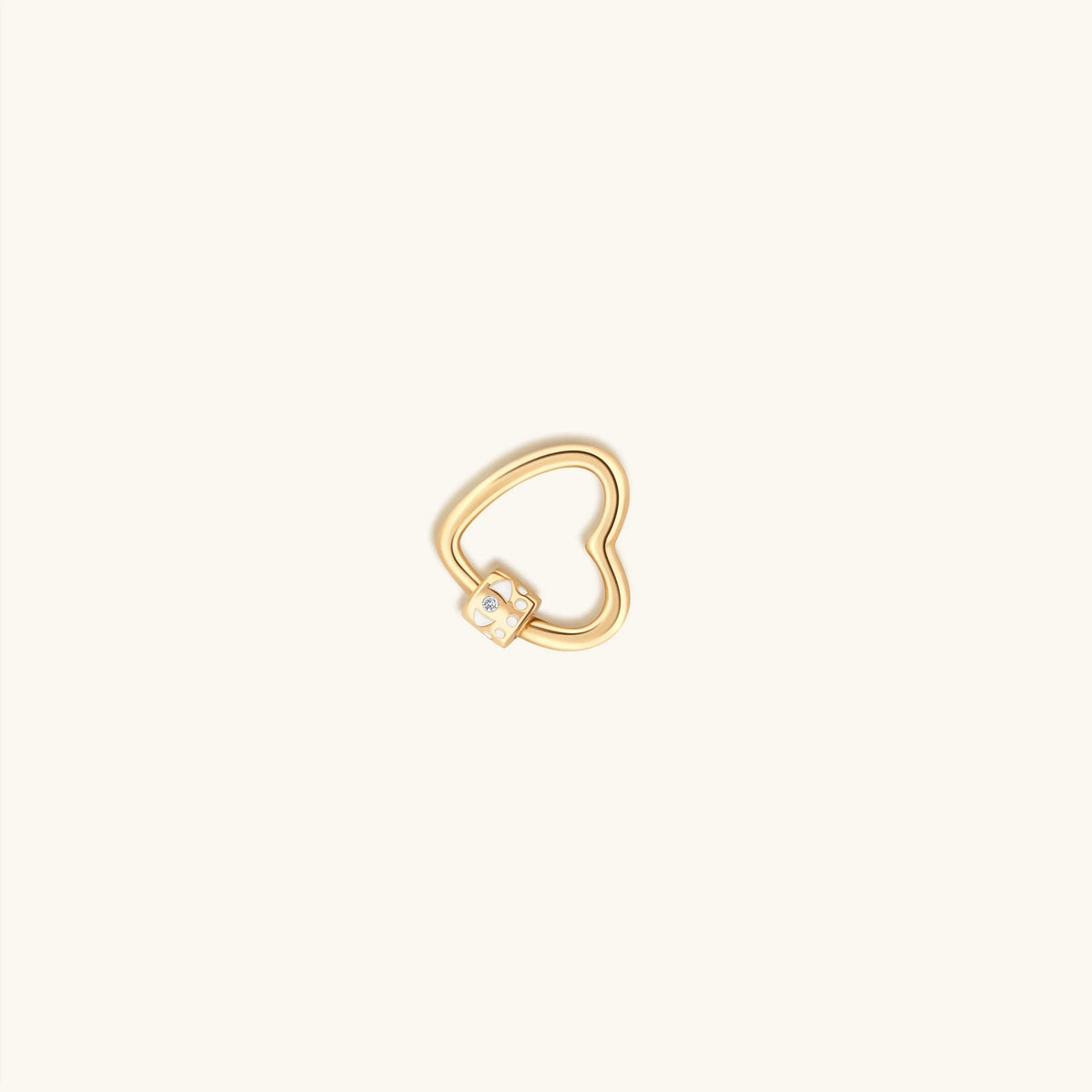 Latched in Love Gold Heart Lock