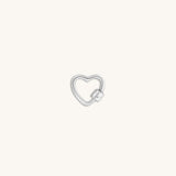 Latched in Love - Silver Heart Lock