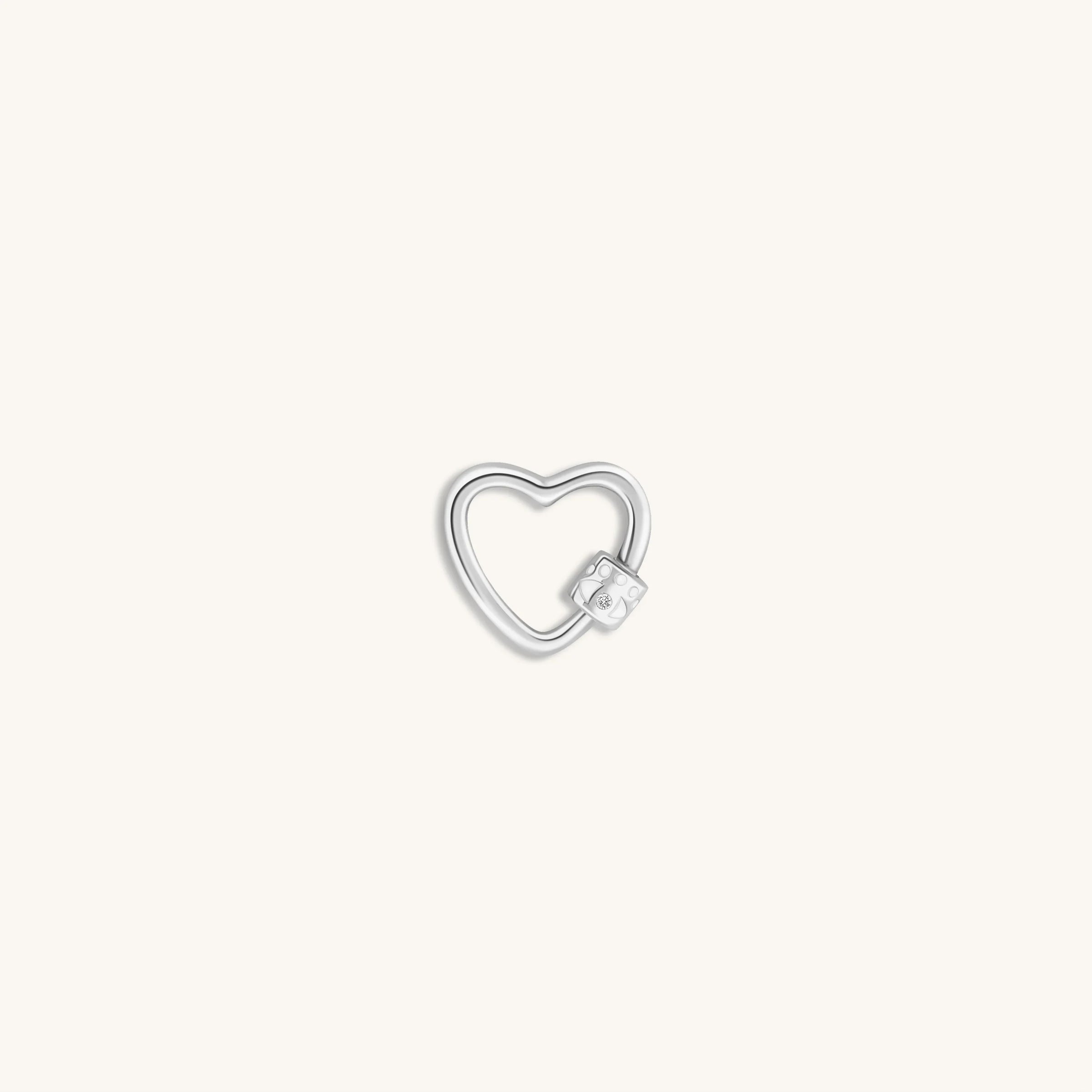 Latched in Love - Silver Heart Lock