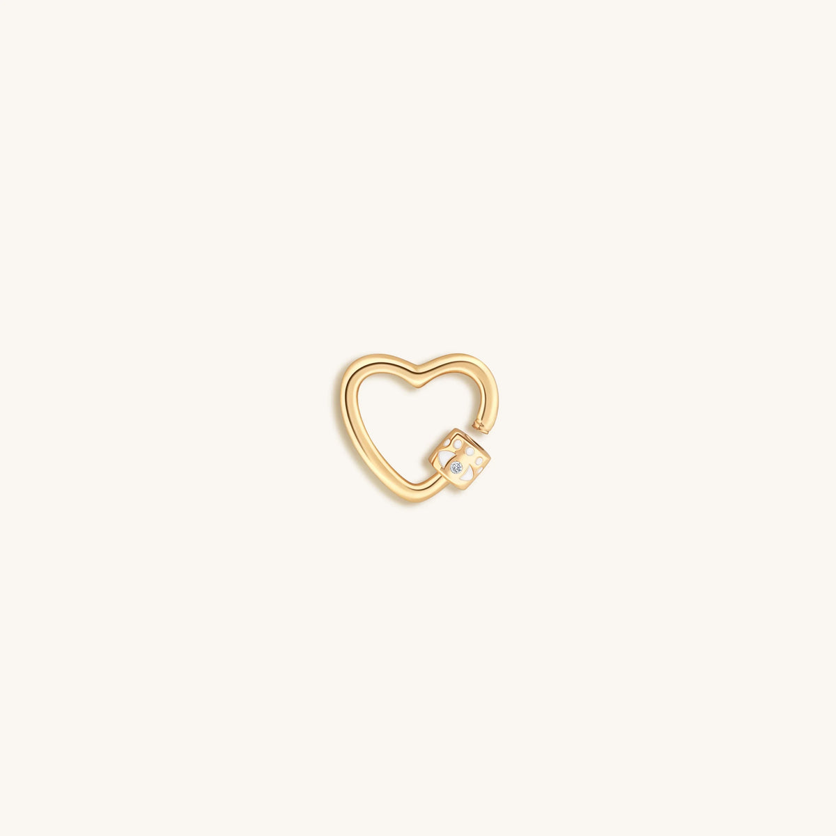 Latched in Love Gold Heart Lock