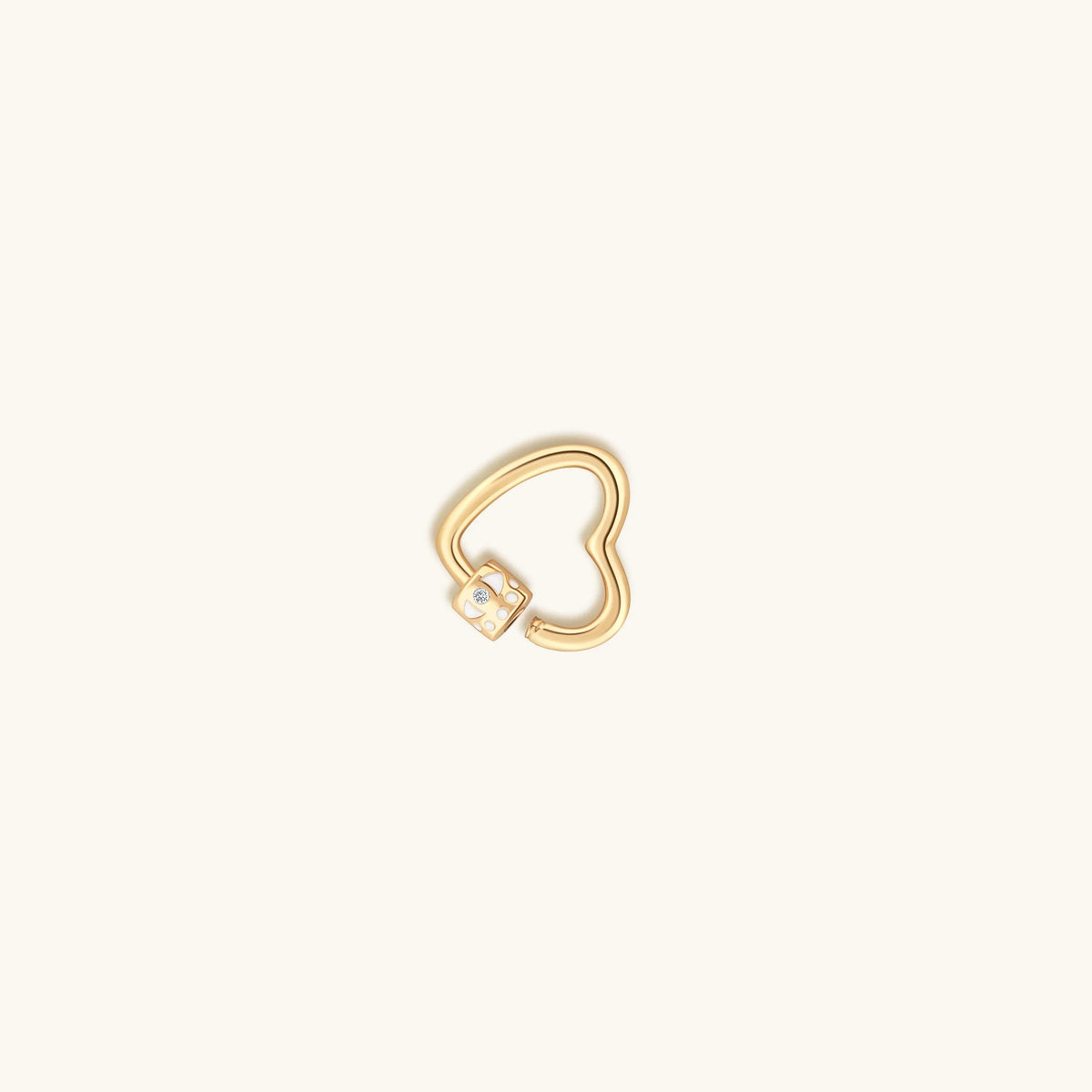 Latched in Love Gold Heart Lock