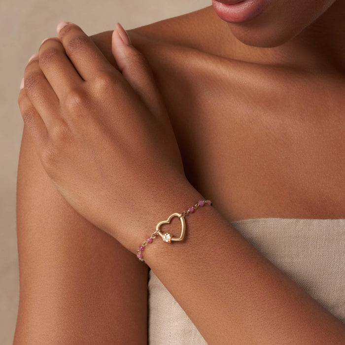 Latched in Love Gold Heart Lock