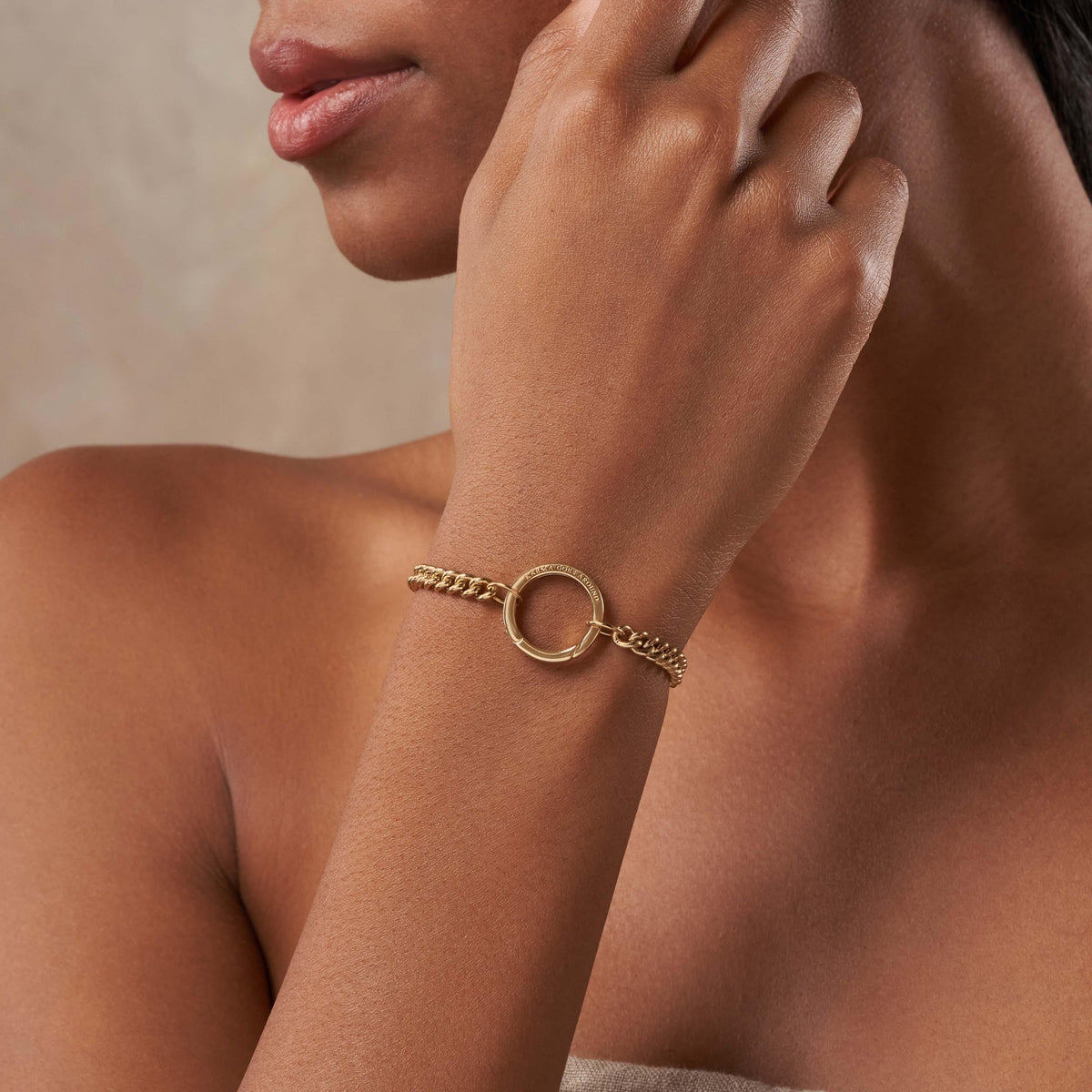 Linked in Love - Gold Bracelet