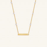 Treasured Intentions Pearl Engravable Necklace