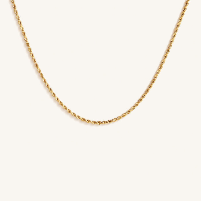 Golden Essence Rope Chain Necklace