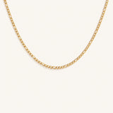 Golden Serenade Figaro Chain Necklace