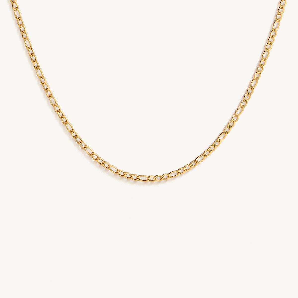 Golden Serenade Figaro Chain Necklace