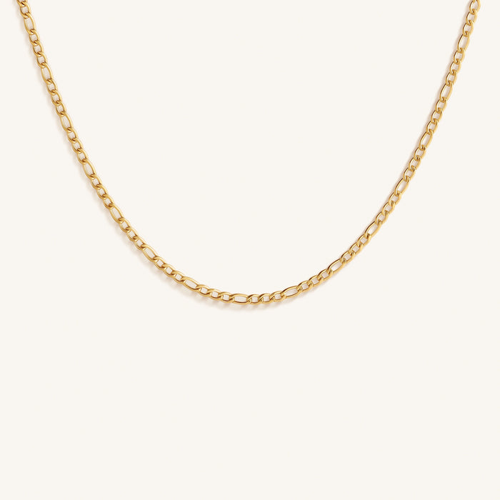 Golden Serenade Figaro Chain Necklace