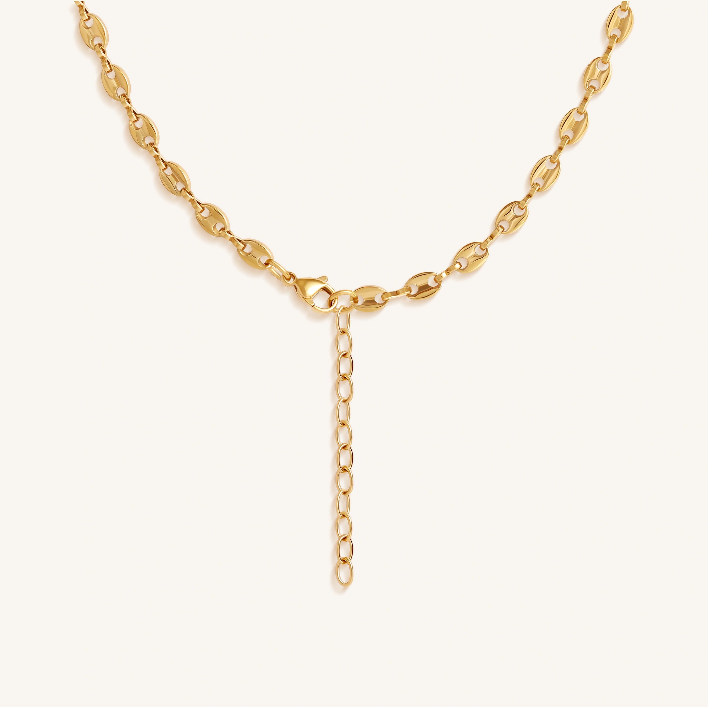 Golden Radiance Mariner-Link Chain Necklace