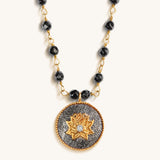 Enlightenment Hope Hematite Lotus Necklace