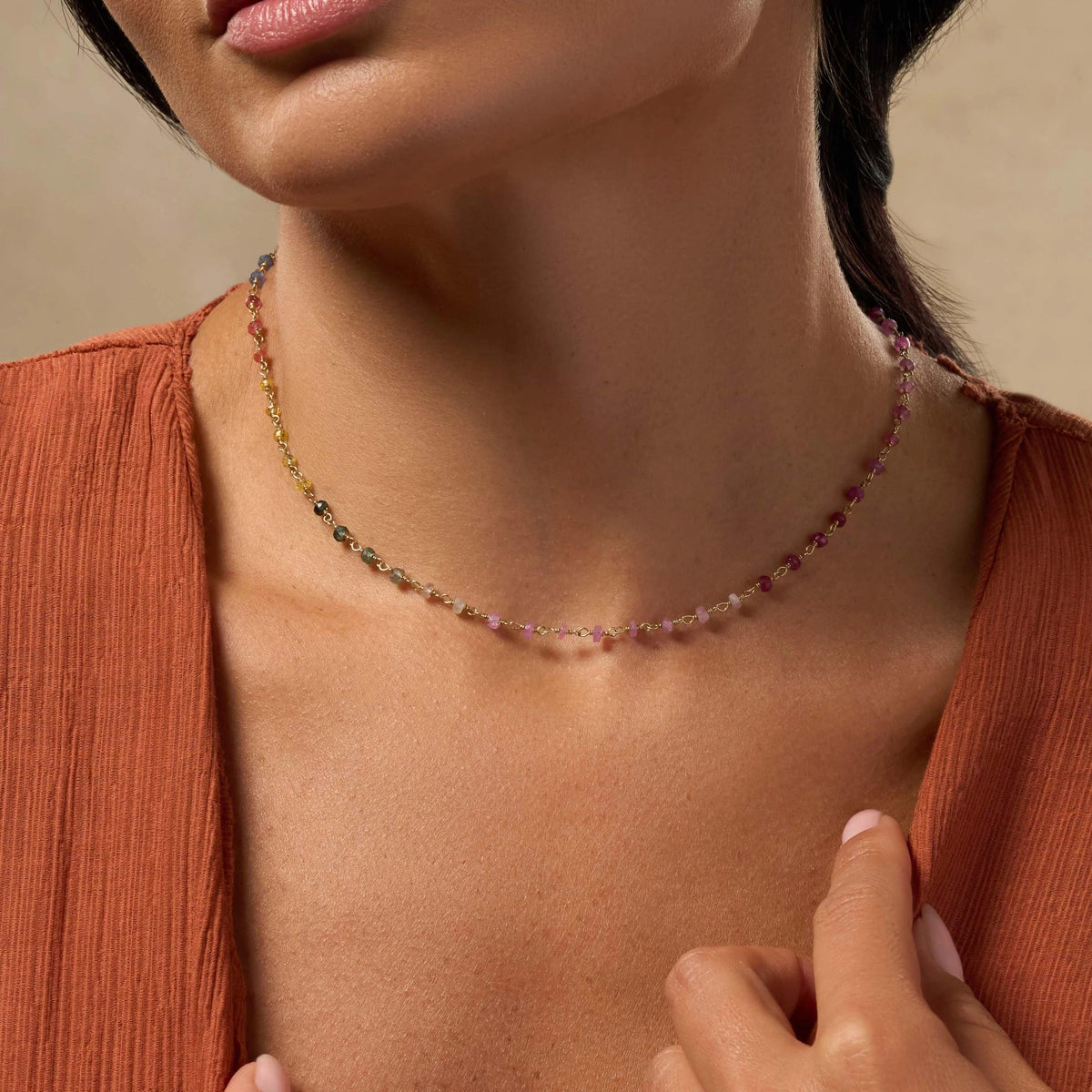 Intuitive Clarity Multi-Sapphire Necklace