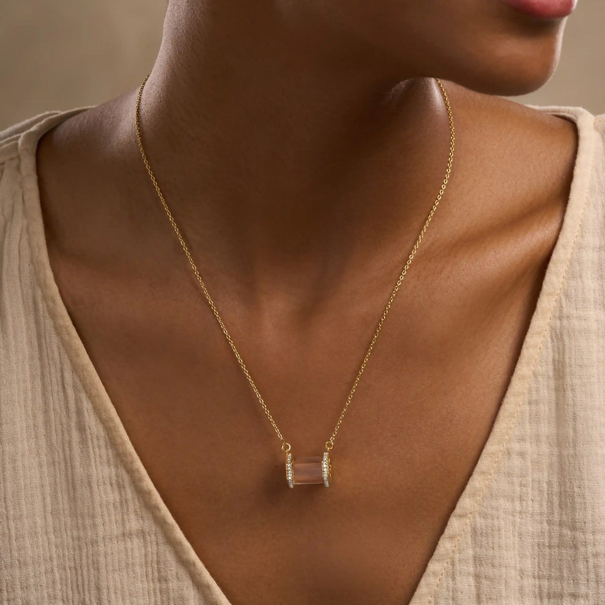Radiant Clarity Quartz Energy Necklace
