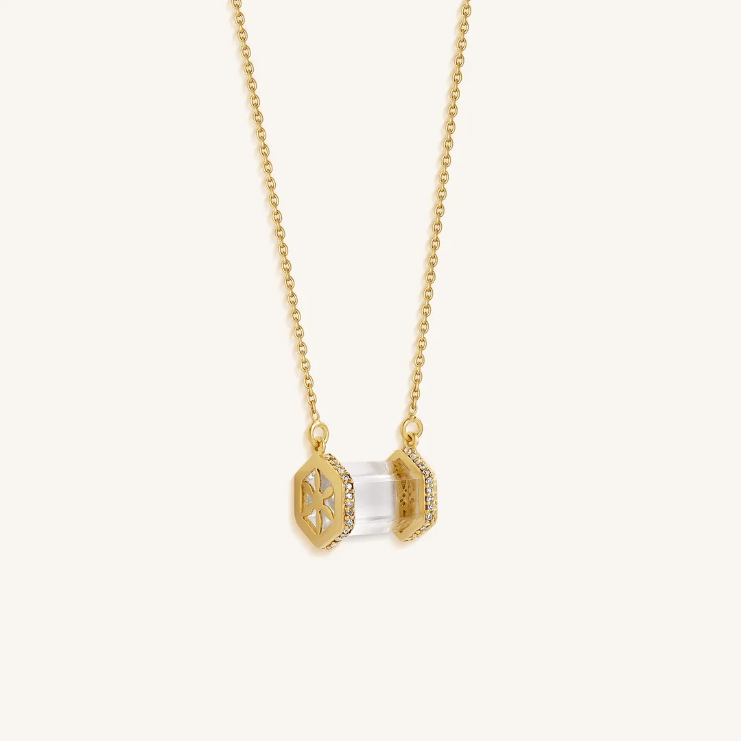 Radiant Clarity Quartz Energy Necklace