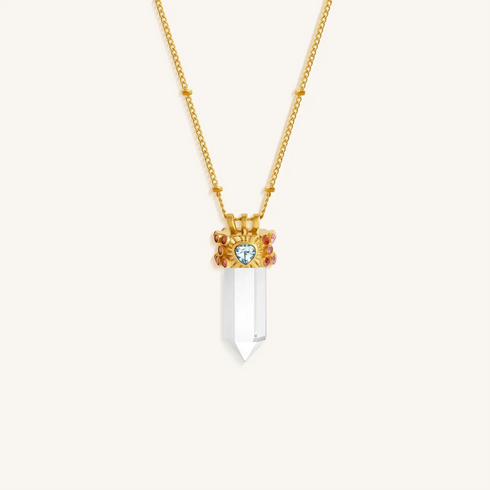 Guiding Light Multi-Stone Pointer Necklace