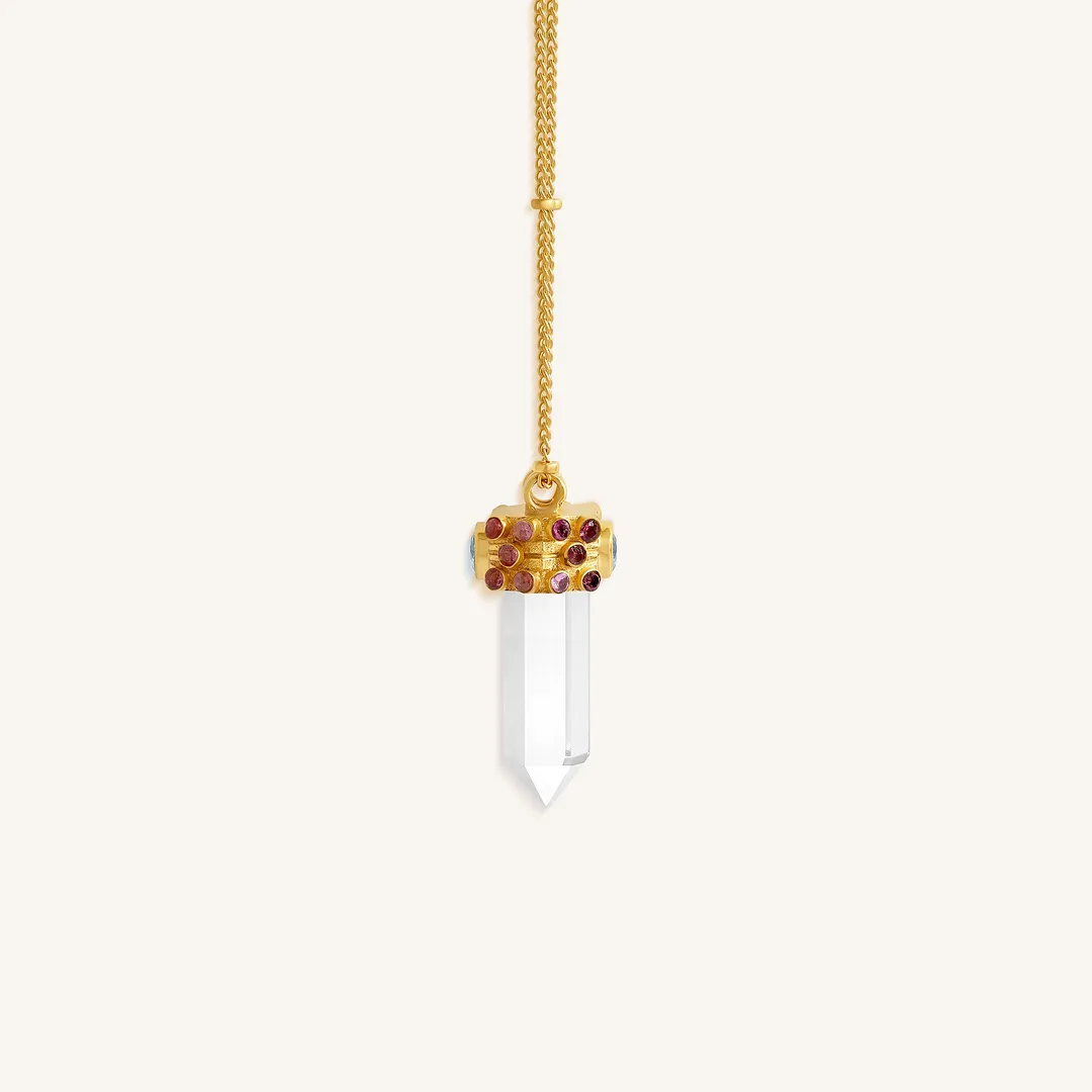 Guiding Light Multi-Stone Pointer Necklace