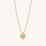 Renewed Intuition Lotus Pearl Necklace