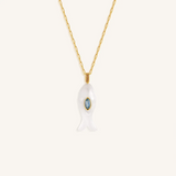 Ocean Whisper Blue Topaz Necklace