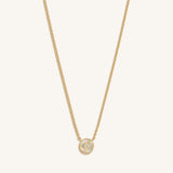 Zen Warrior Gold Evil Eye Necklace