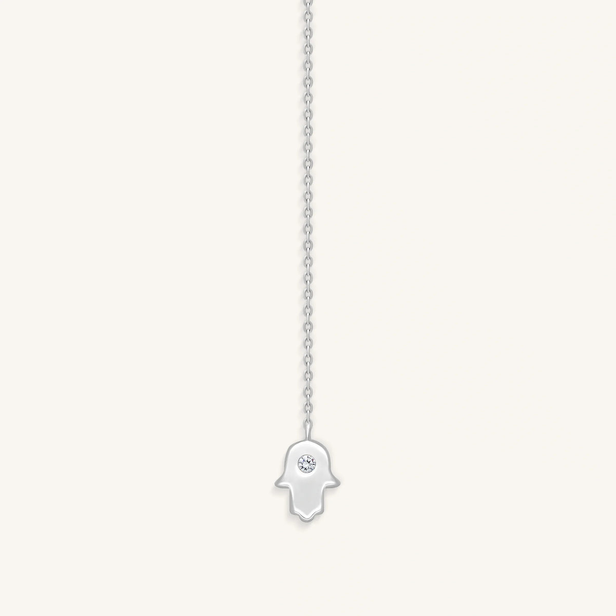 Forever Blessed Hamsa & Evil Eye Charm Silver Necklace