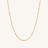 Starry Skies CZ Crystal Gold Necklace