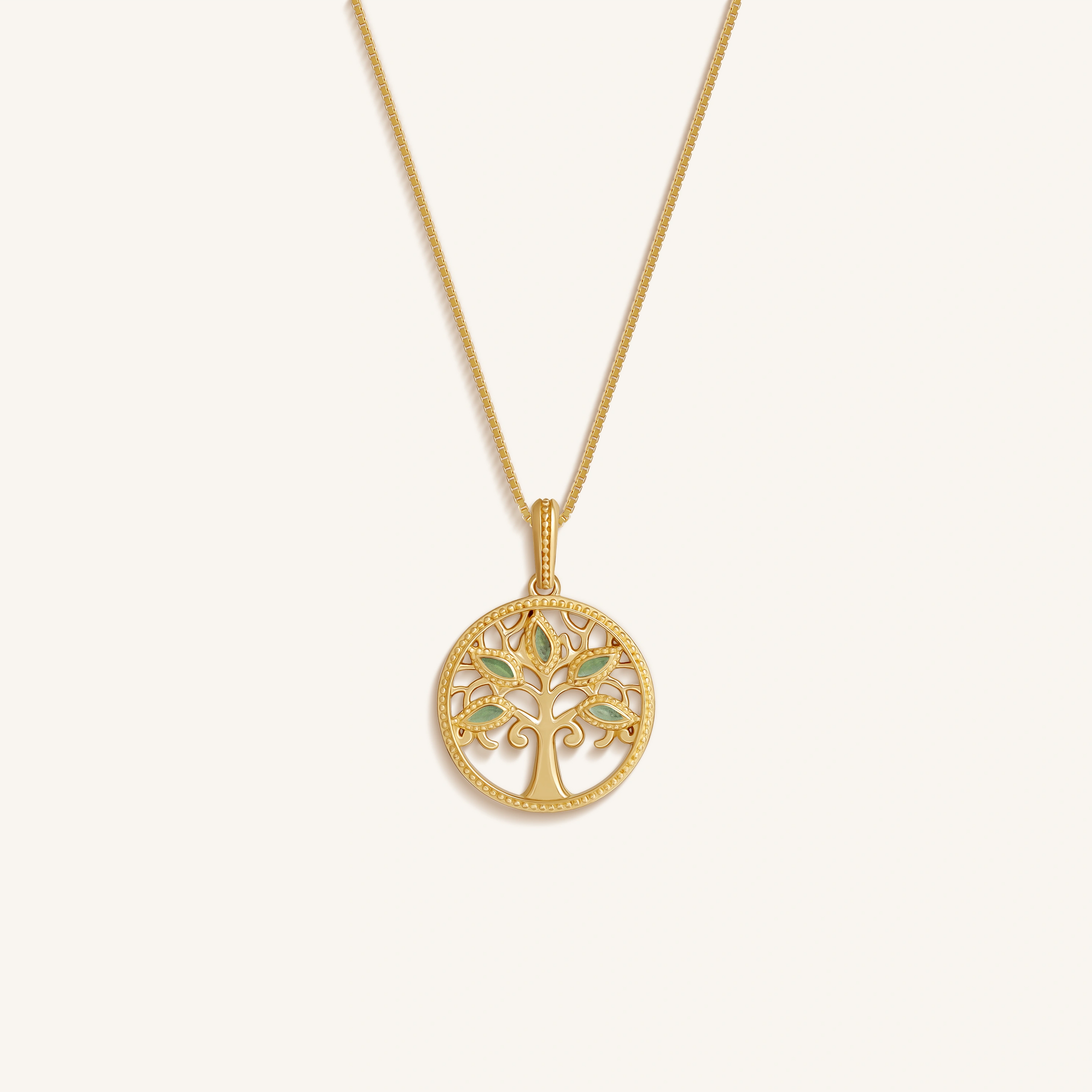 Essence of Growth Jade Tree of Life Necklace