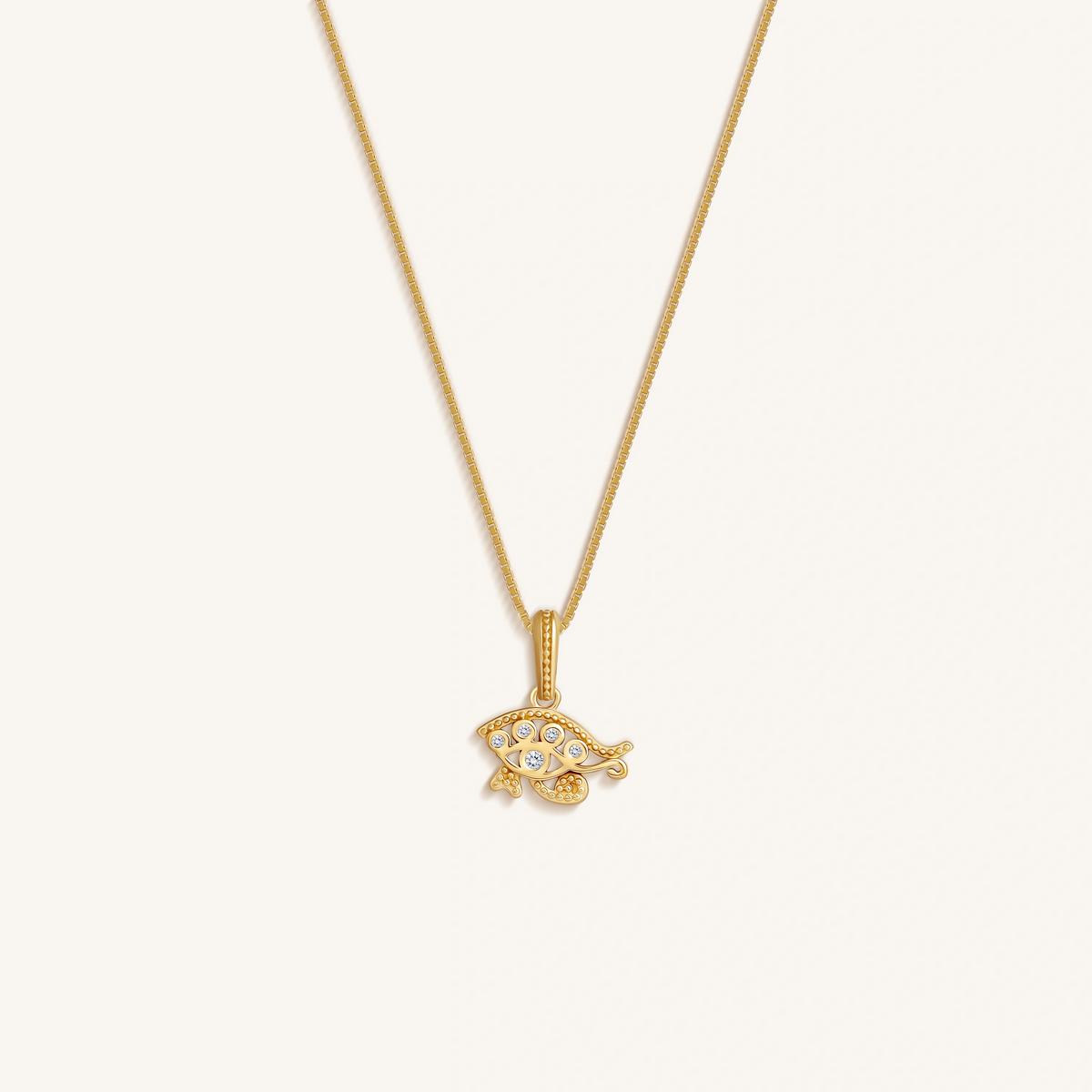 Divine Insight Eye of Horus Protection Necklace