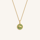 Tranquil Guardian Jade Elephant Necklace