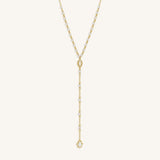 Fresh Ambition Moonstone Evil Eye & Hamsa Gold Necklace