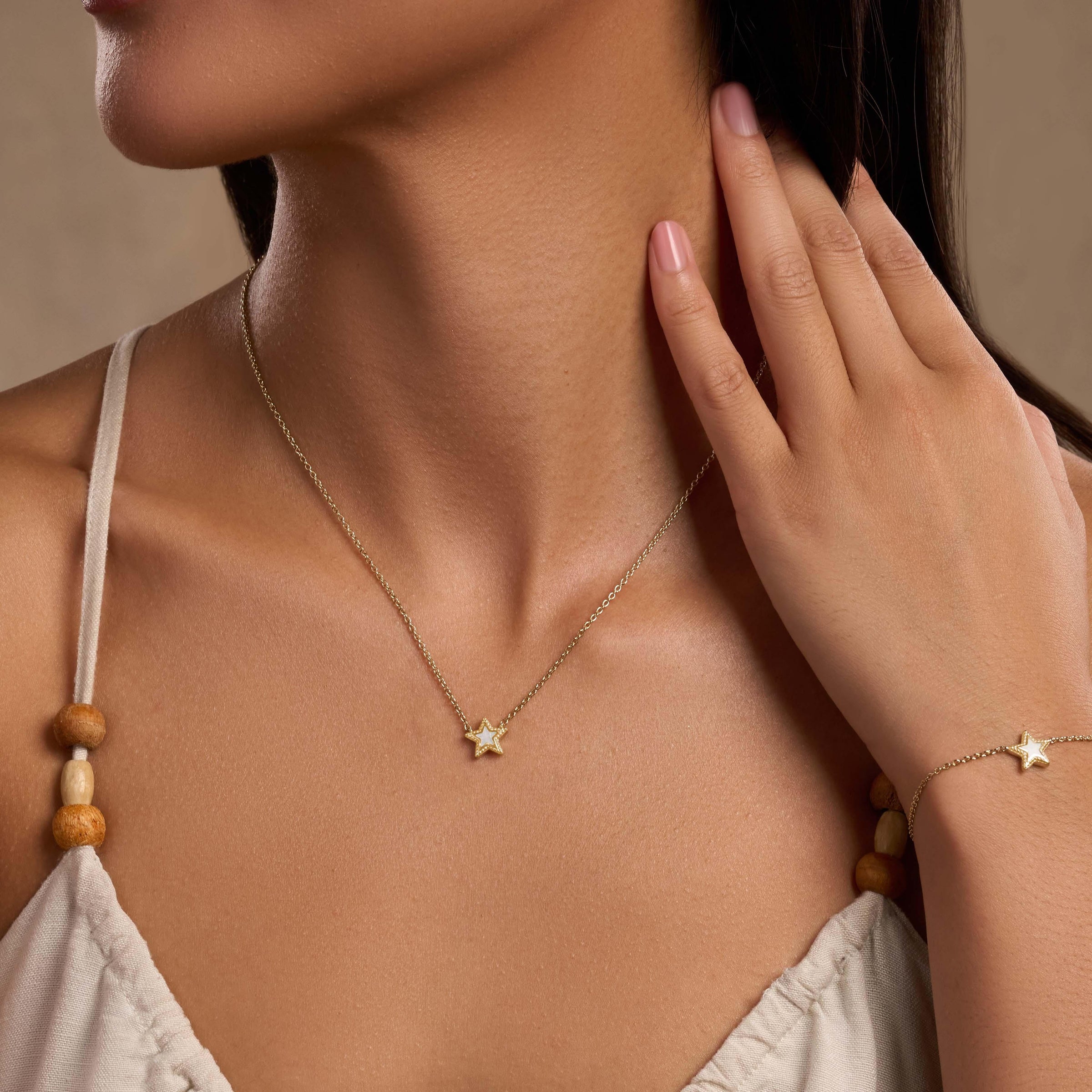 Celestial Harmony Rainbow Moonstone Star Jewelry Set