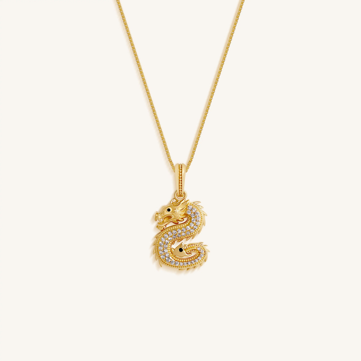 Empowered Spirit Dragon Cubic Zirconia Necklace