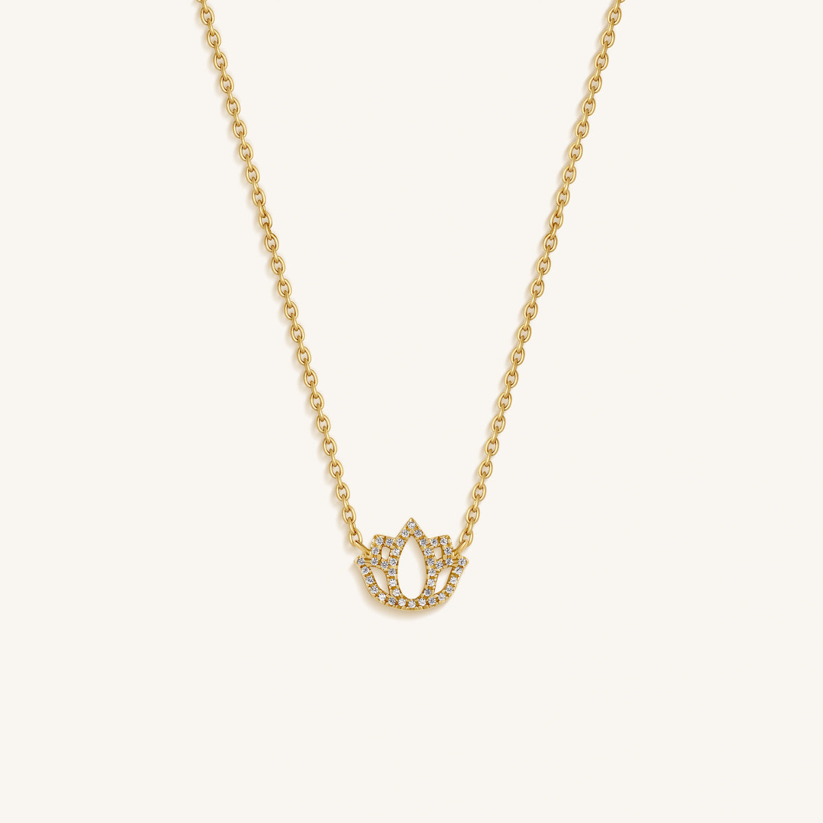 Ethereal Blossom Lotus Pendant Harmony Necklace