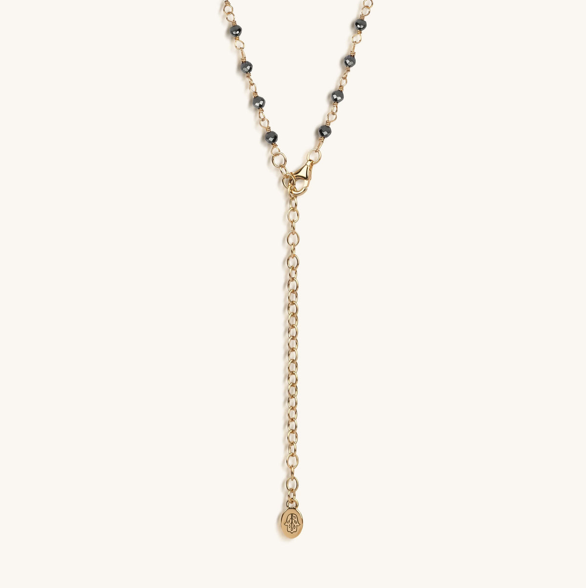 Unwavering Faith Cross Hematite Rosary Necklace