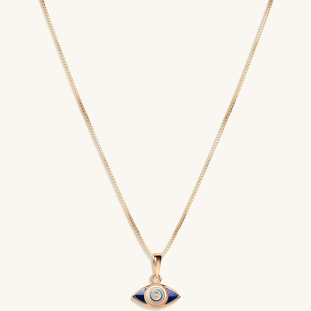 Radiant Happiness Evil Eye Pendant Necklace