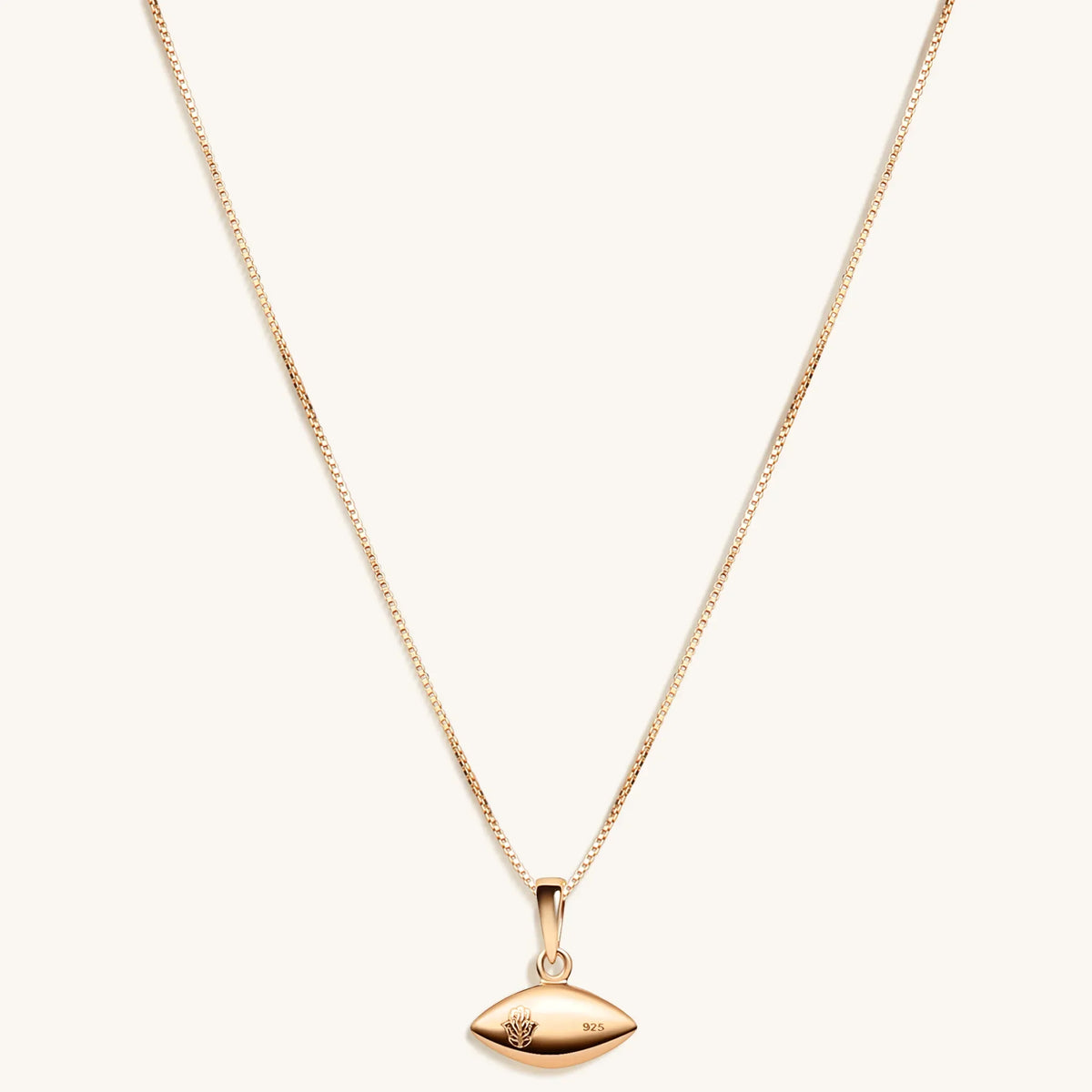 Radiant Happiness Evil Eye Pendant Necklace