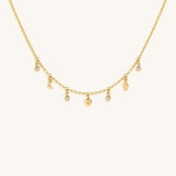 Graceful Abundance Gold Charm Necklace