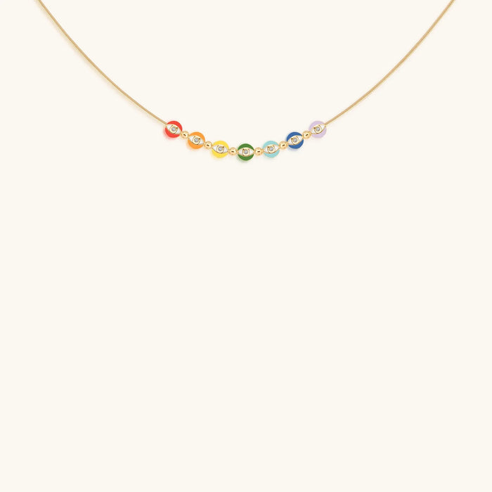 Harmonic Alignment Evil Eye Chakra Necklace