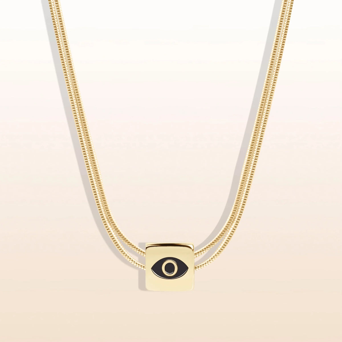 Protect & Balance Mother of Pearl Evil Eye June Birthstone Necklace