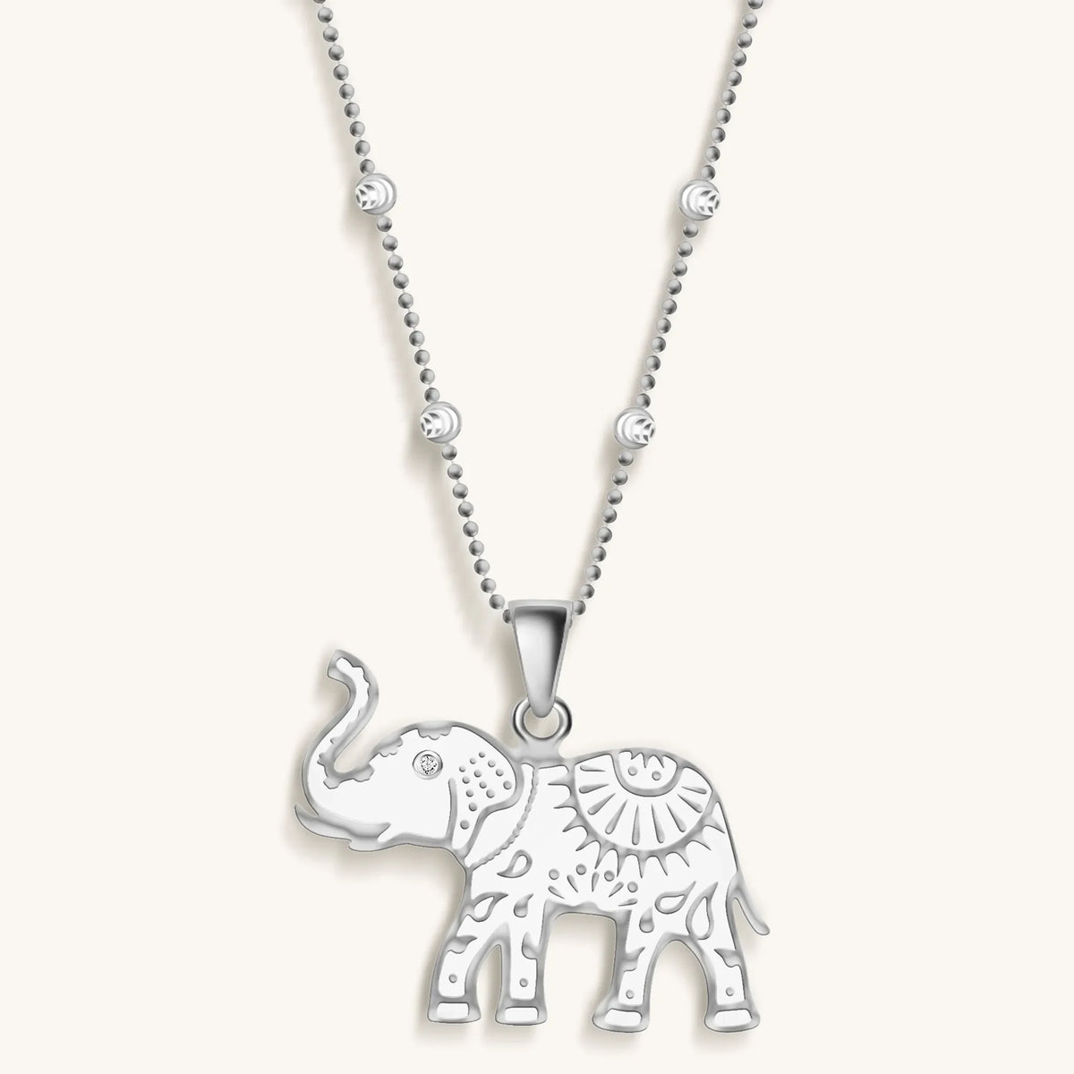 Wise Guardian - Elephant Charm Necklace