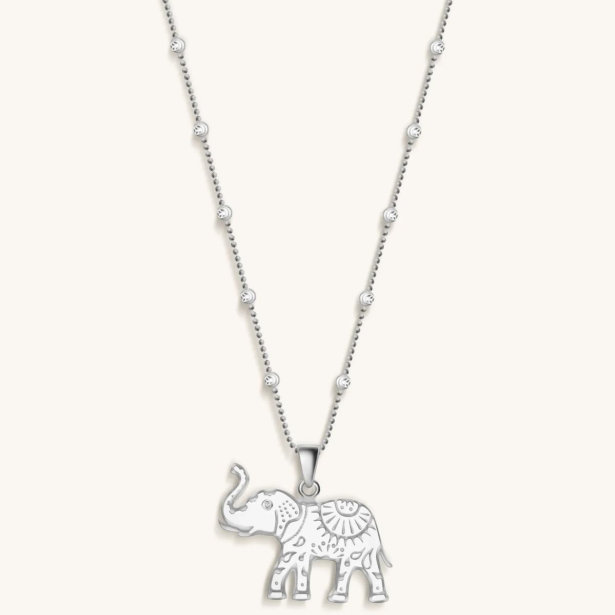 Wise Guardian - Elephant Charm Necklace