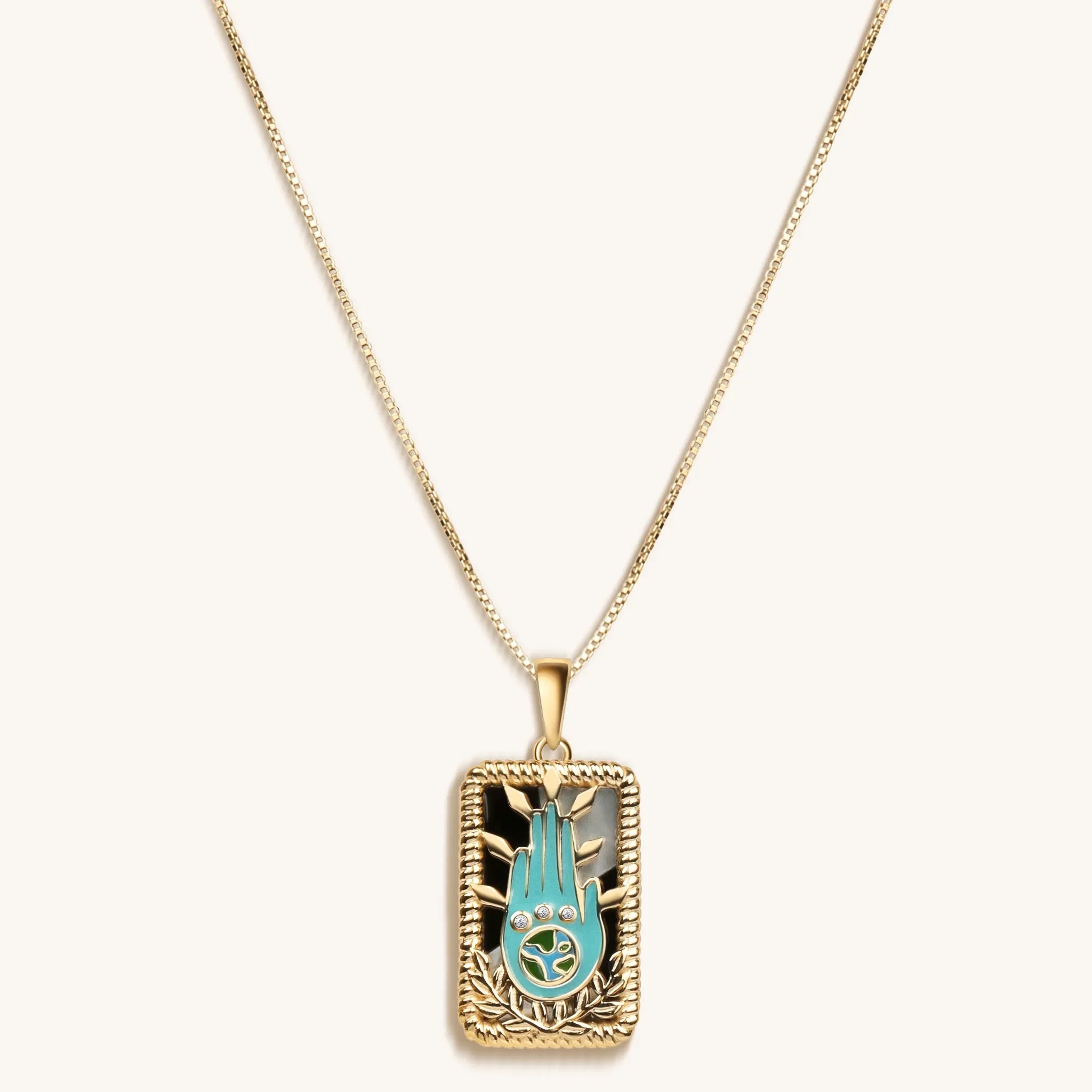 LIMITED EDITION - "The World" Tarot Card Necklace