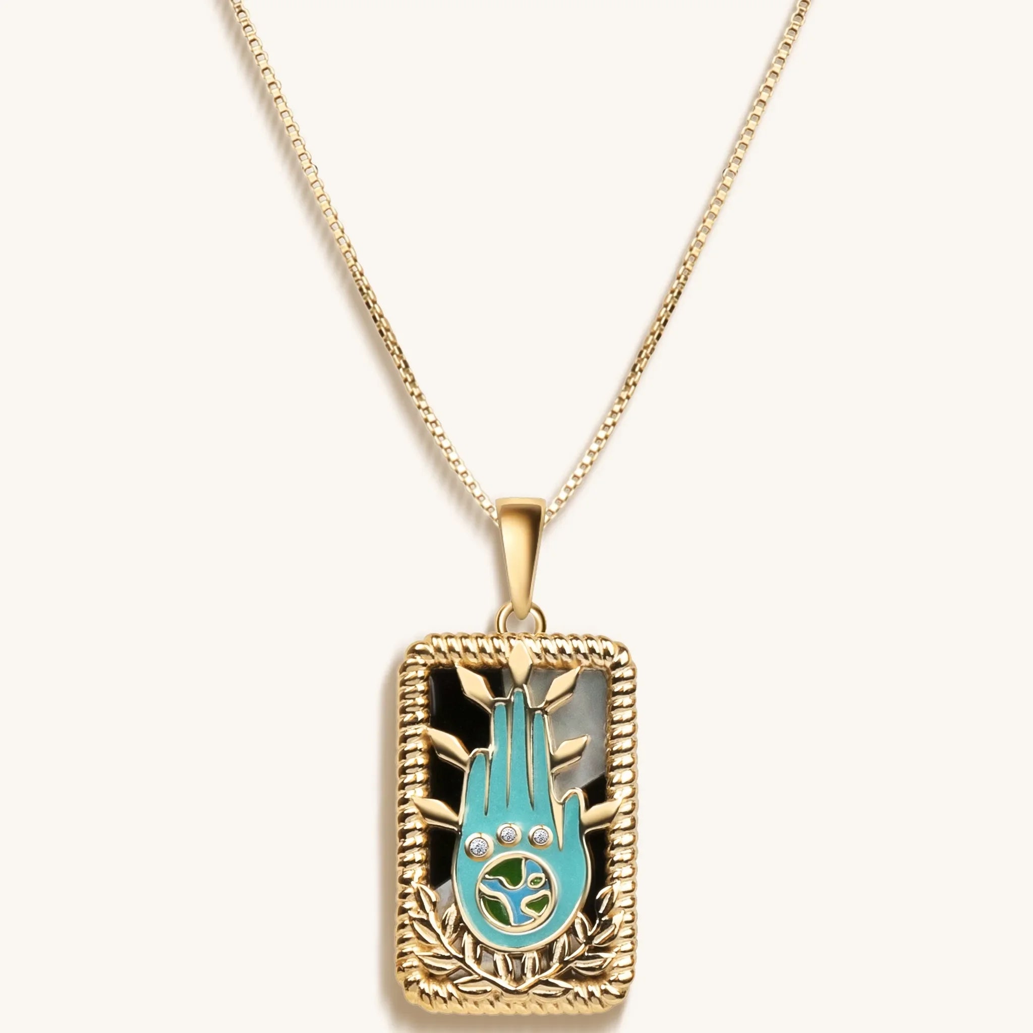 LIMITED EDITION - "The World" Tarot Card Necklace