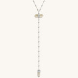 Sunny Soul - Citrine Silver Evil Eye Necklace