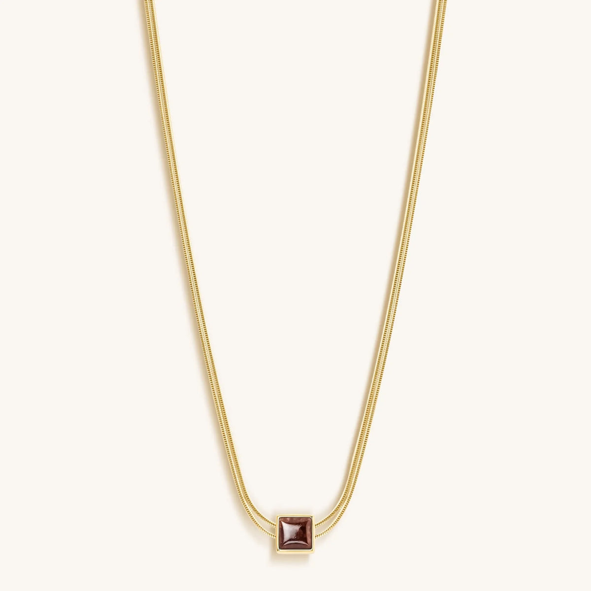 Love & Cherish Ruby Evil Eye July Birthstone Necklace
