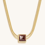 Love & Cherish Ruby Evil Eye July Birthstone Necklace