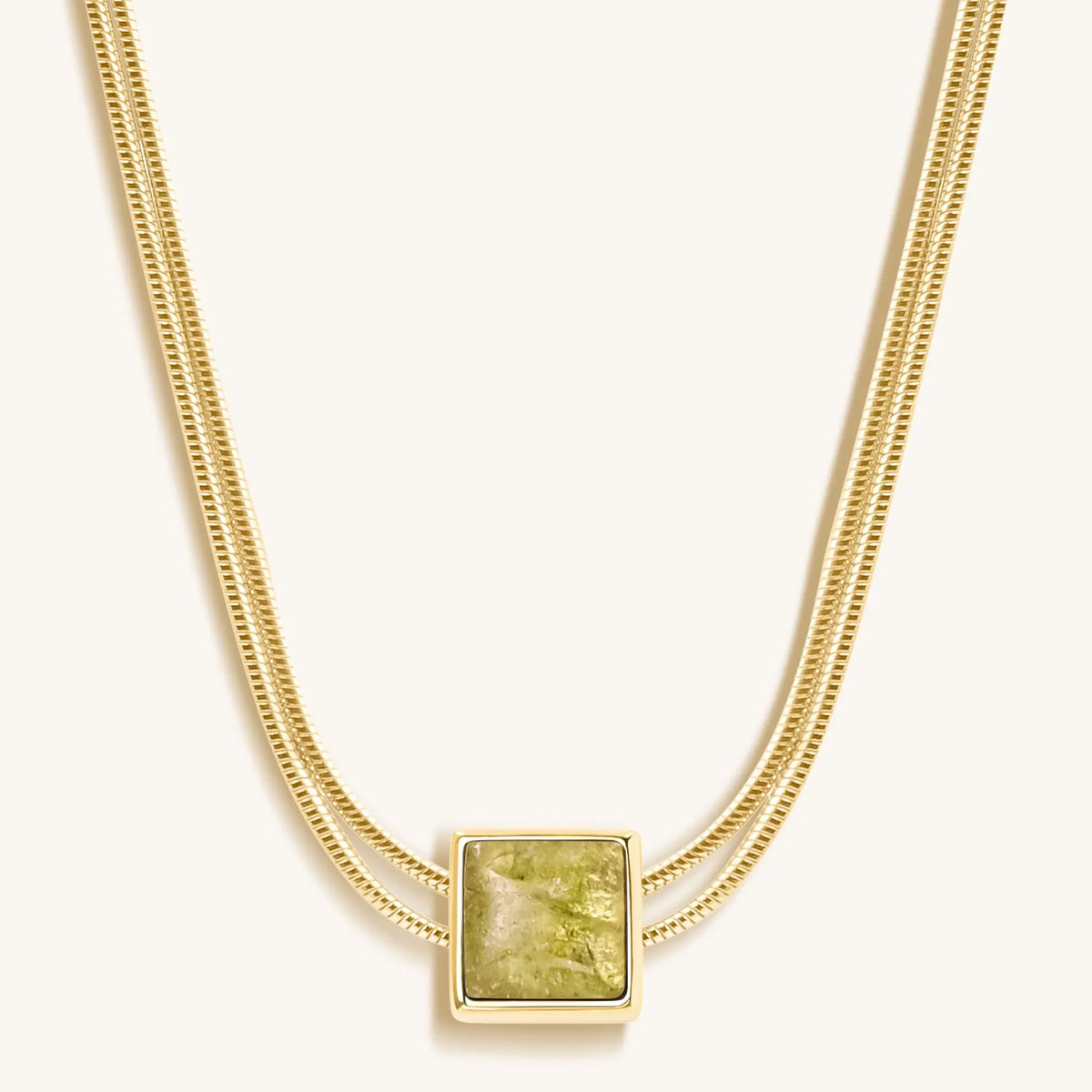 Motivate & Inspire Peridot Evil Eye August Birthstone Necklace