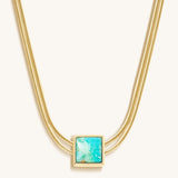 Soothe & Heal Turquoise Evil Eye December Birthstone Necklace