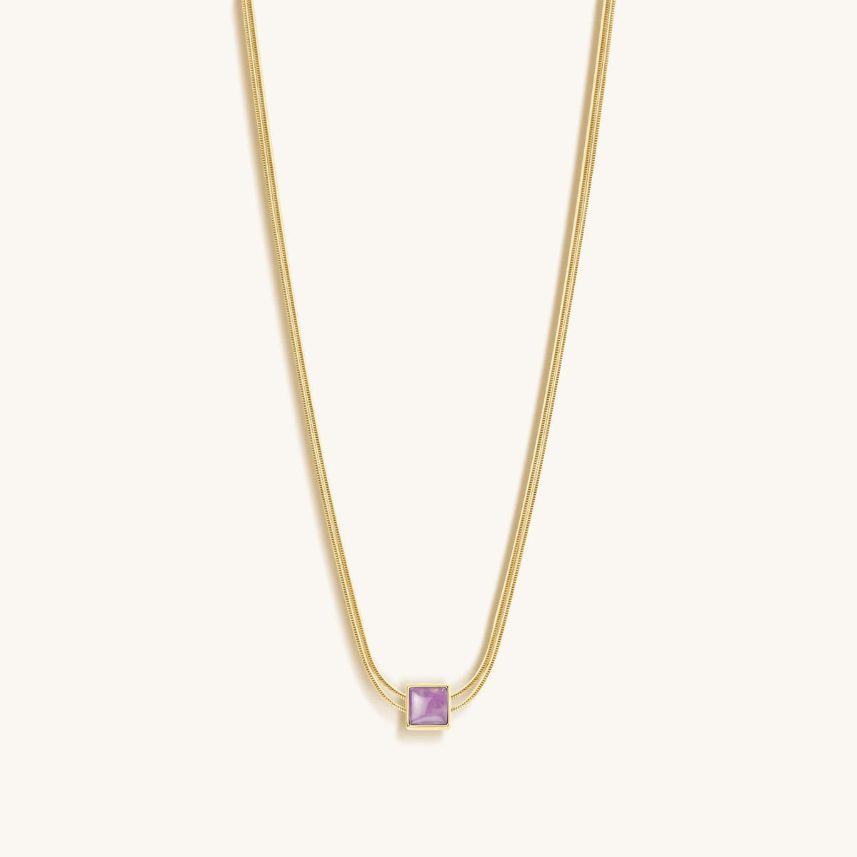 Imagine & Dream Amethyst Evil Eye February Birthstone Necklace