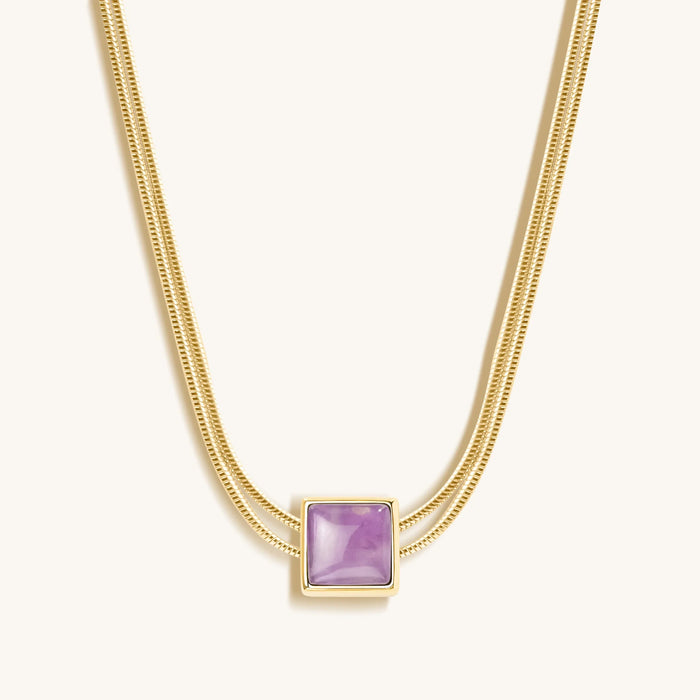 Imagine & Dream Amethyst Evil Eye February Birthstone Necklace