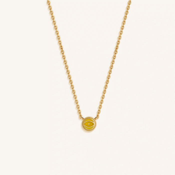 Sunbeam Radiance Citrine November Birthstone Gold Necklace