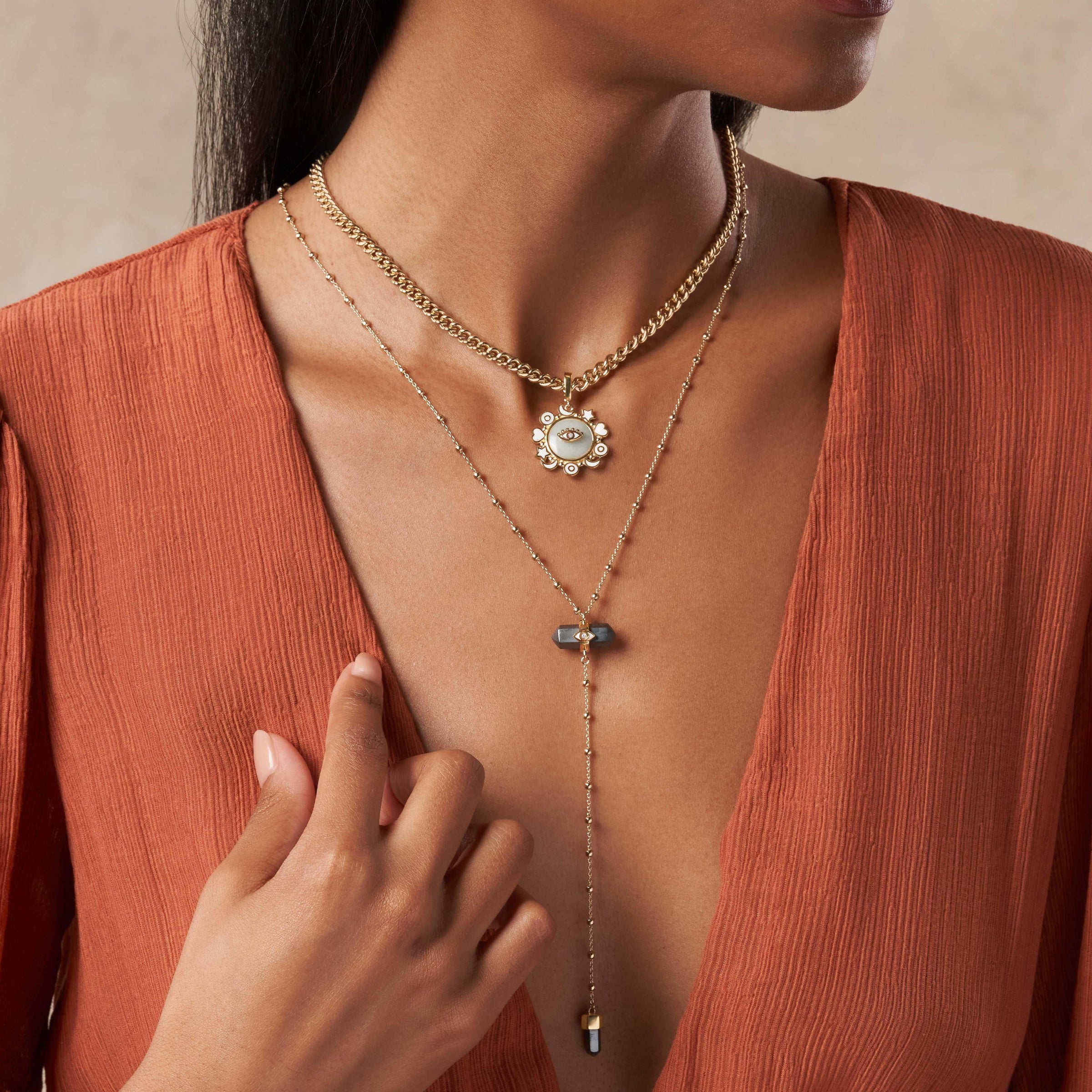 Karmic Connection Gold Necklace